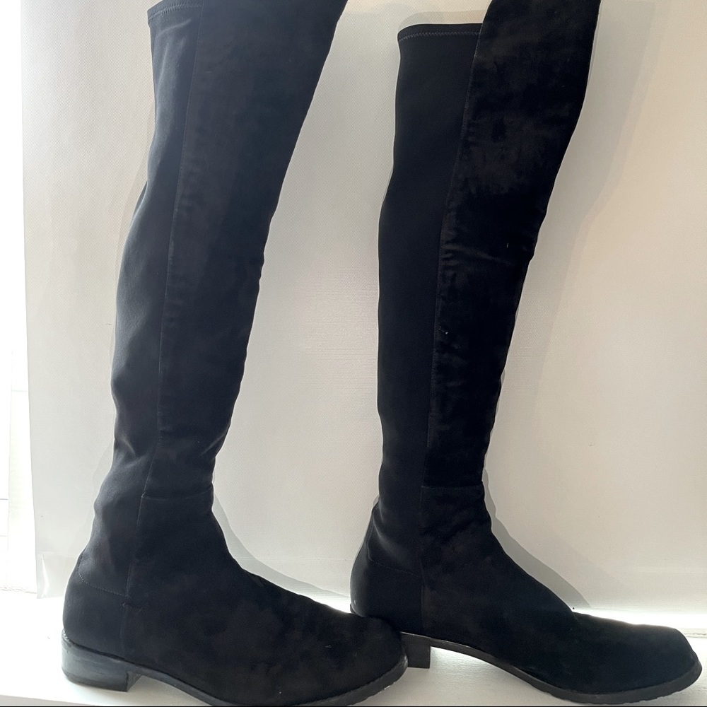Black Stuart Weitzman 5050 boots size 8, only wore twice